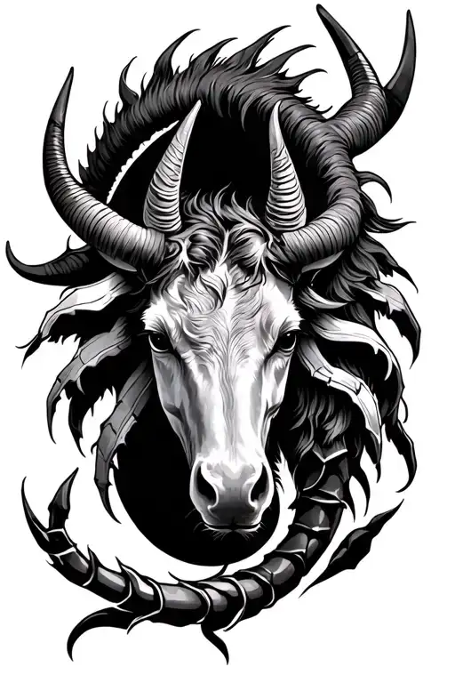 Concept Tattoo: Sagittarius, Scorpio, Capricorn and Toro Zodiacal Signs tattoo design idea