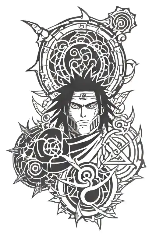 curse seal sasuke curse mark tattoo design idea