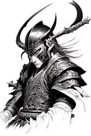 yoshimitsu from soul calibur tattoo design idea