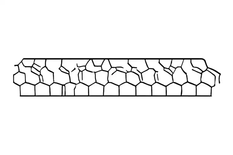 beehive pattern tattoo design idea