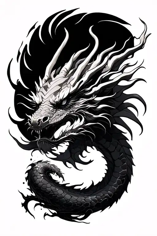 half sleeve dragon, haku from spirited away tattoo design idea
