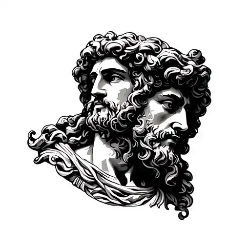 Jupiter Roman God tattoo design idea