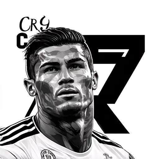 CR7 words tattoo design idea