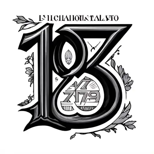 1979 In Roman Numerals tattoo design idea