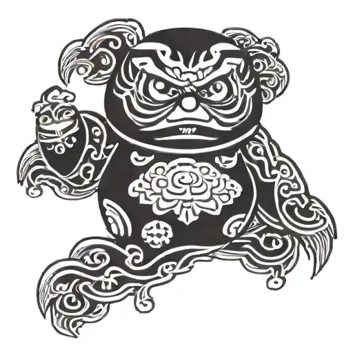 Daruma Doll tattoo tattoo design idea