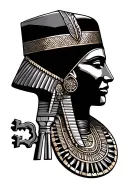 Key to Egyptian life tattoo design idea