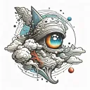 Comet tattoo design idea