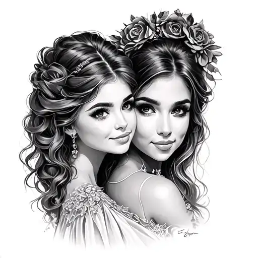 Aunt Niece tattoo design idea