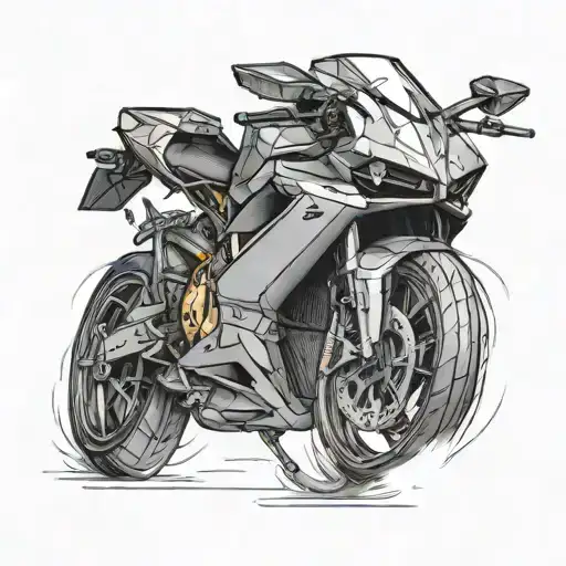 Lamborghini speeding tattoo design idea