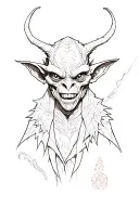 goblin style tattoo design idea