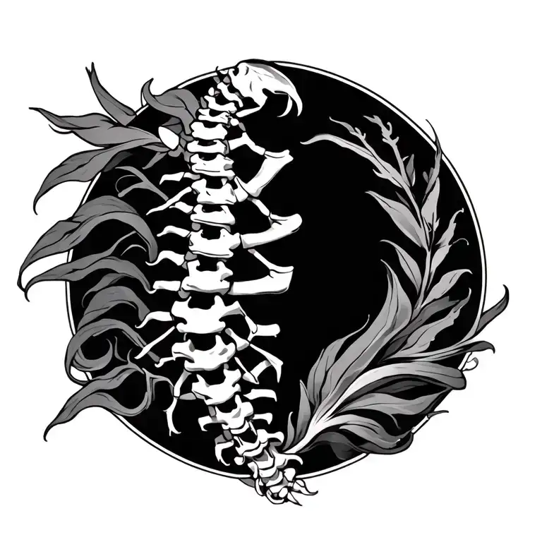 spine tattoo tattoo design idea