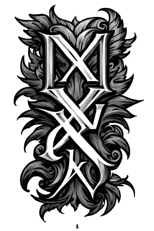 04-07-2009 Roman numerals tattoo design idea