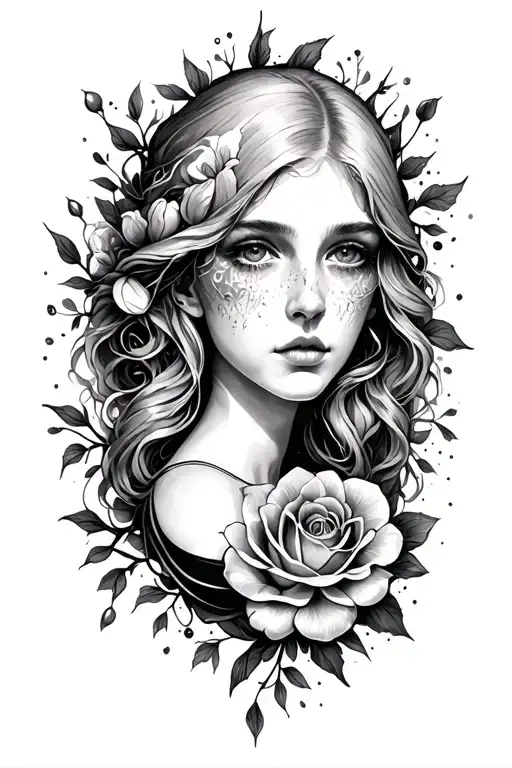 Tattoo for arm closure, which represents loneliness, time healing wounds, longing for loved ones, fear life tattoo design idea