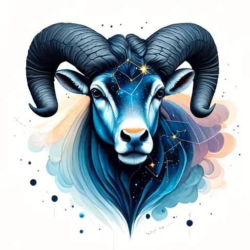 Aries constellation tattoo design idea