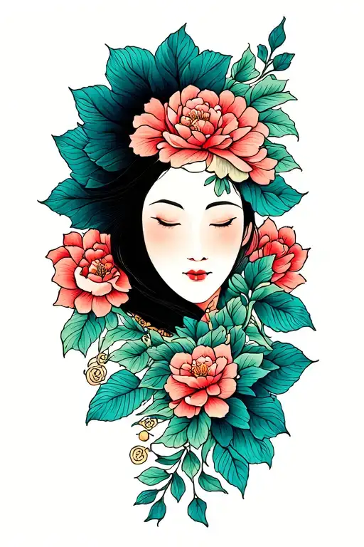 zen stroke of simplicity tattoo design idea