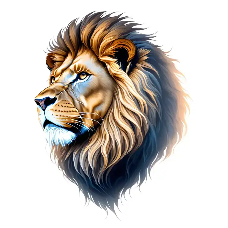 Lion tattoo design idea
