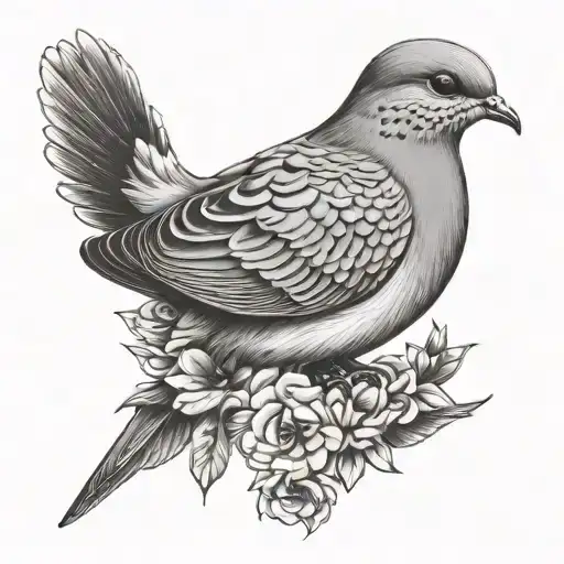 Mourning Dove tattoo design idea