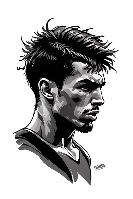 athlete without motivation but with discipline  tattoo design idea