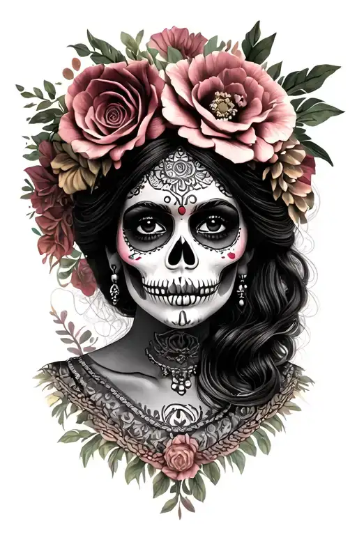 "Castillo Cali" Catrina Mexico tattoo design idea