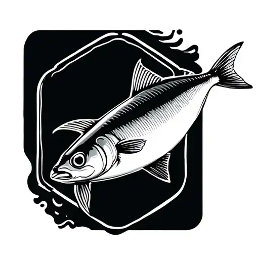 sardine can tattoo design idea
