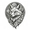 FOX tattoo design idea