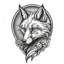 FOX tattoo design idea