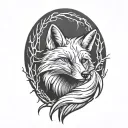 FOX tattoo design idea