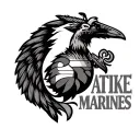 choctaw nation, us army, us marines shoulders like atlas tattoo design idea