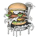 Burger king & Taylor Group tattoo design idea