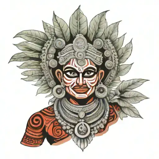 kerala gulikan theyyam tattoo design idea