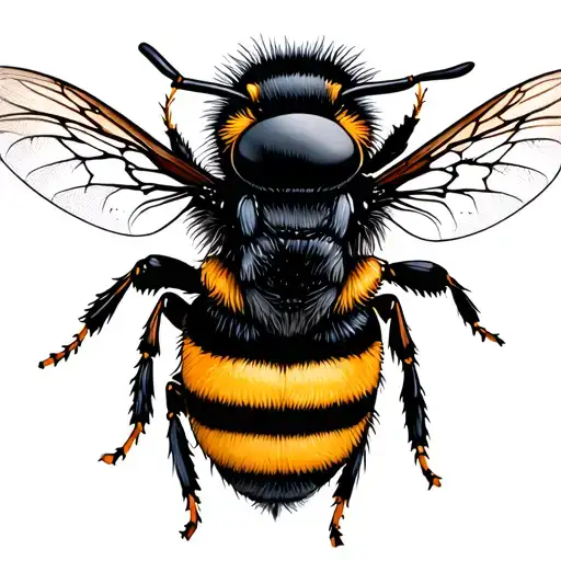 Bumble Bee tattoo design idea