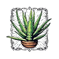 Aloe tattoo design idea
