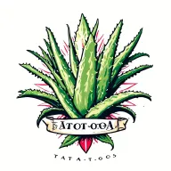 Aloe tattoo design idea