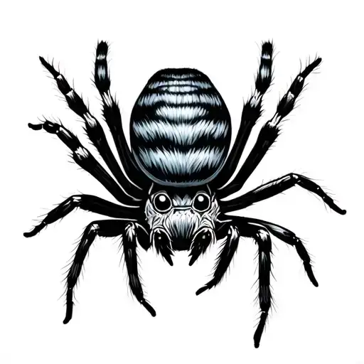 Jumping Spider tattoo design idea