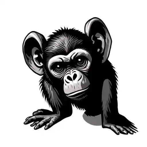 monkey see no evil hear speak sign tattoo design idea