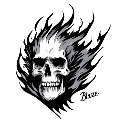 Blaze tattoo design idea