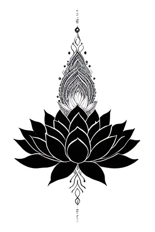 Lotus Mandala tattoo design idea