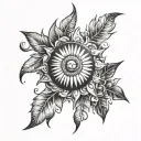 Sunny tattoo design idea