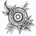 Sunny tattoo design idea