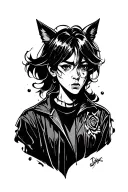 cartoon character tattoo design idea