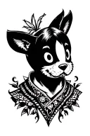 cartoon character tattoo design idea