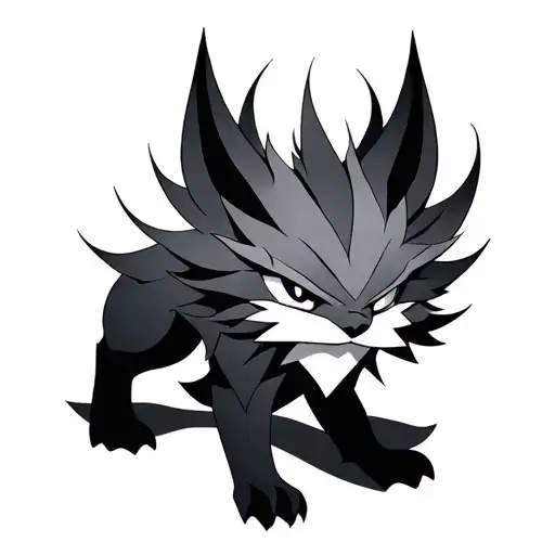 Mini Kurama tattoo design idea