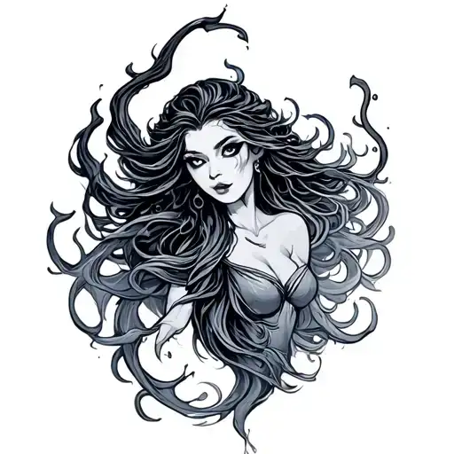 Ursula sea witch tattoo design idea