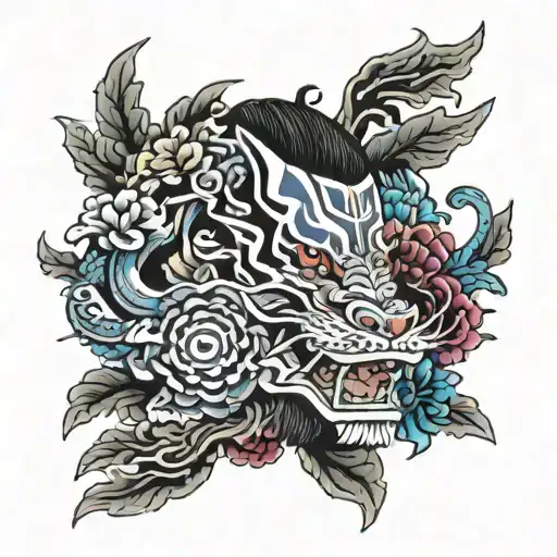 JDM Japan car tattoo design idea