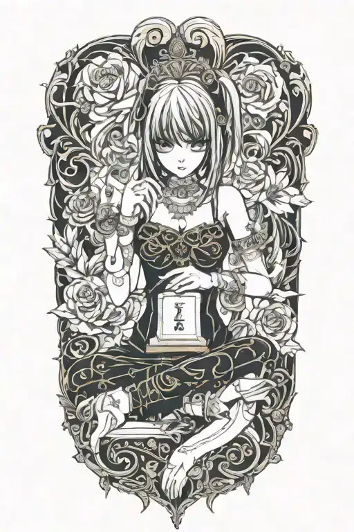 death note anime misa amane anime tattoo design idea