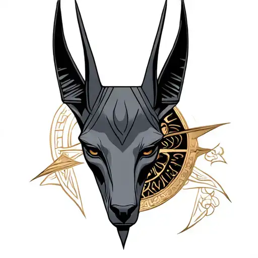 Anubis tattoo design idea