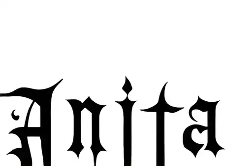 "Anita
" tattoo design idea