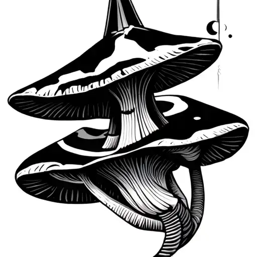 Egyptian god anubis libra zodiac trippy mushroom full sleeve tattoo tattoo design idea