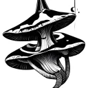 Egyptian god anubis libra zodiac trippy mushroom full sleeve tattoo tattoo design idea