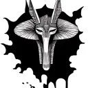 Egyptian god anubis libra zodiac trippy mushroom full sleeve tattoo tattoo design idea